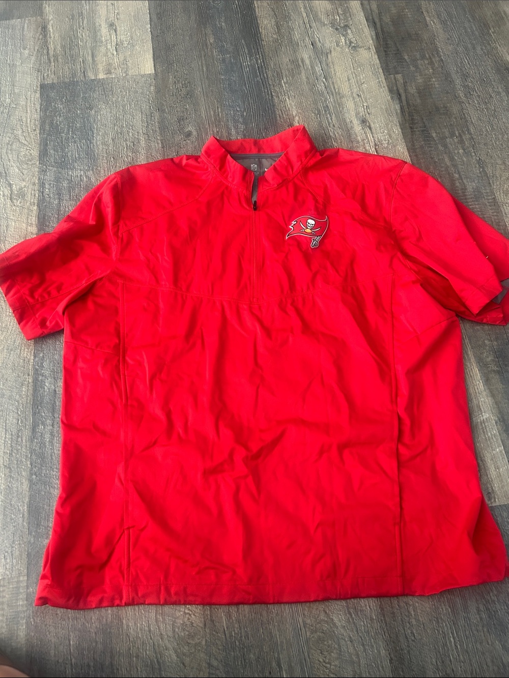 NFL Red On-Field Apparel Nike Quarter-Zip